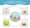 Baseball Display Case UV Protected Acrylic Clear Hexagon Baseball Holder for Tennis Balls,Coins,Memorabilia,with 1 Ball and 2-Coin Racks for Official Size Ball (Hexagon 2 Pack)